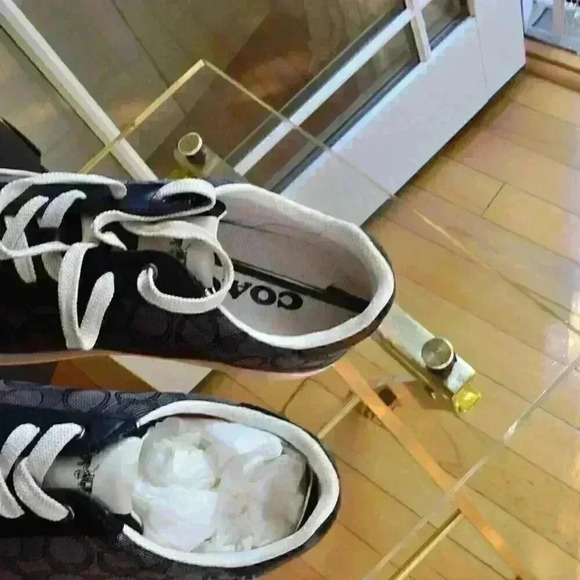 Coach CI077 Clip Low Top Sneaker In Signature Jacquard Men Size 11.5 - Picture 3 of 10